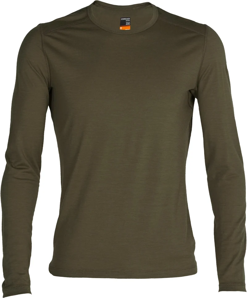 ICEBREAKER Herren Funktionsshirt 200 Oasis LS Crewe Merinowolle