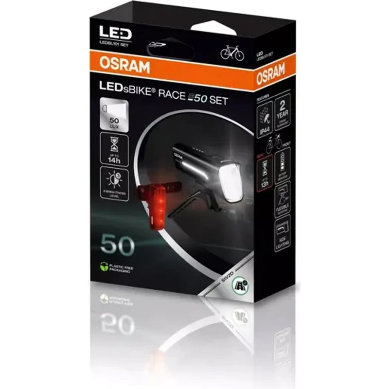 Osram LEDsBike® RACE 50 Fahrradleuchte (Front- & Rückleuchte)