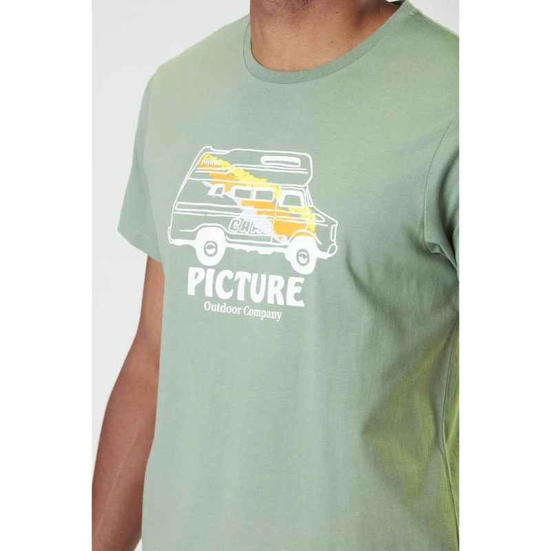 Picture Herren T-Shirt Custom Van Tee Green Spray