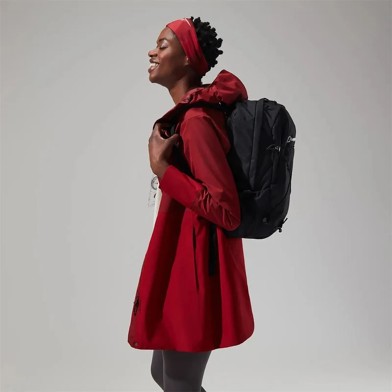 Berghaus Women Omeara Long Shell Jacket dark red