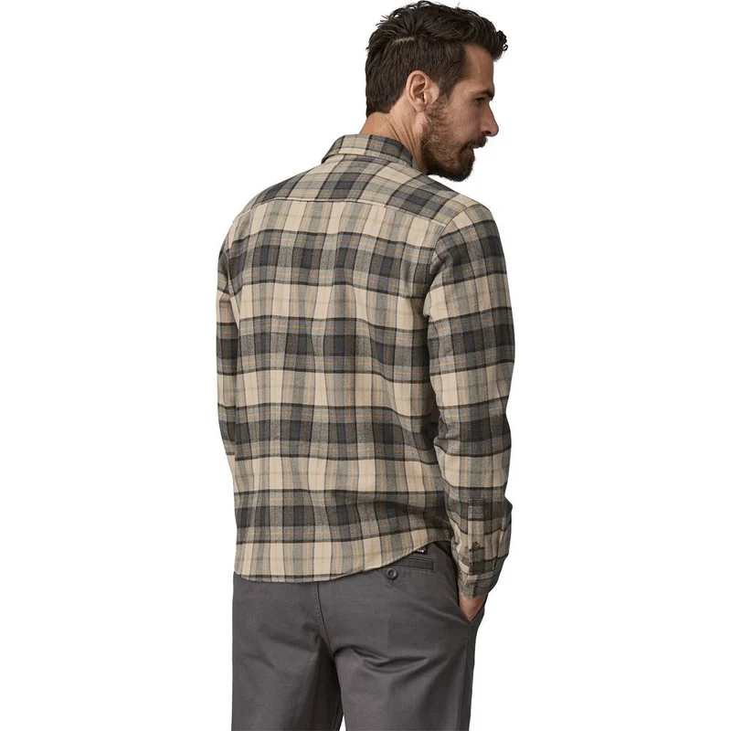 Patagonia M's L/s LW Fjord Flannel Shirt spotter: forge grey