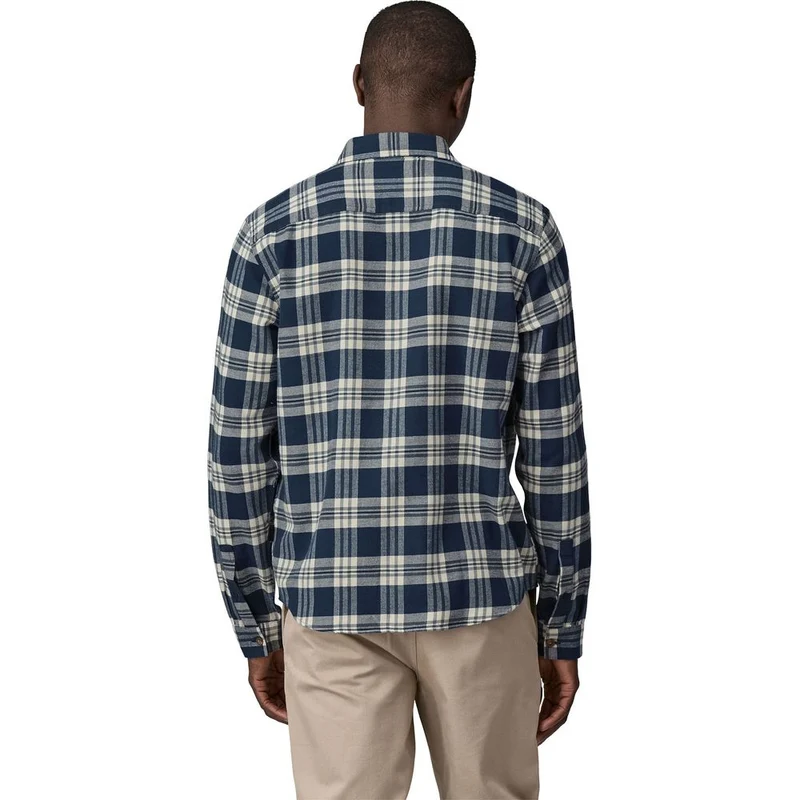 Patagonia Herren L/s LW Fjord Flannel Shirt base camp: new navy