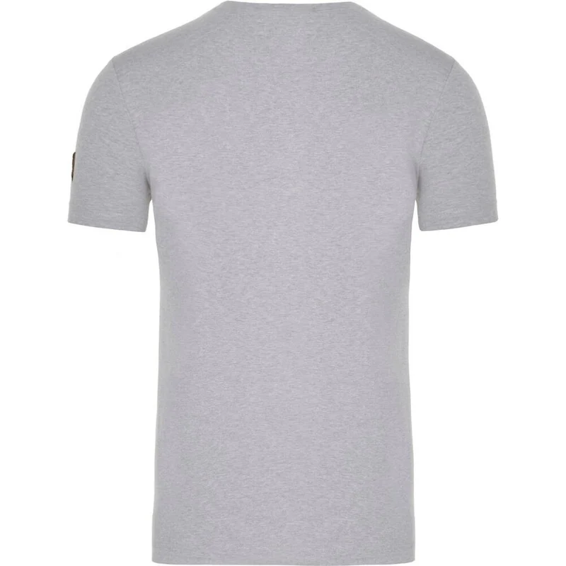 Almgwand 1928 Herren Shirt Haunsbergalm grau-meliert lisbona
