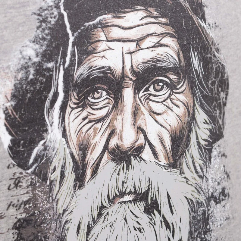 Almgwand 1928 Herren Shirt Haunsbergalm grau-meliert lisbona