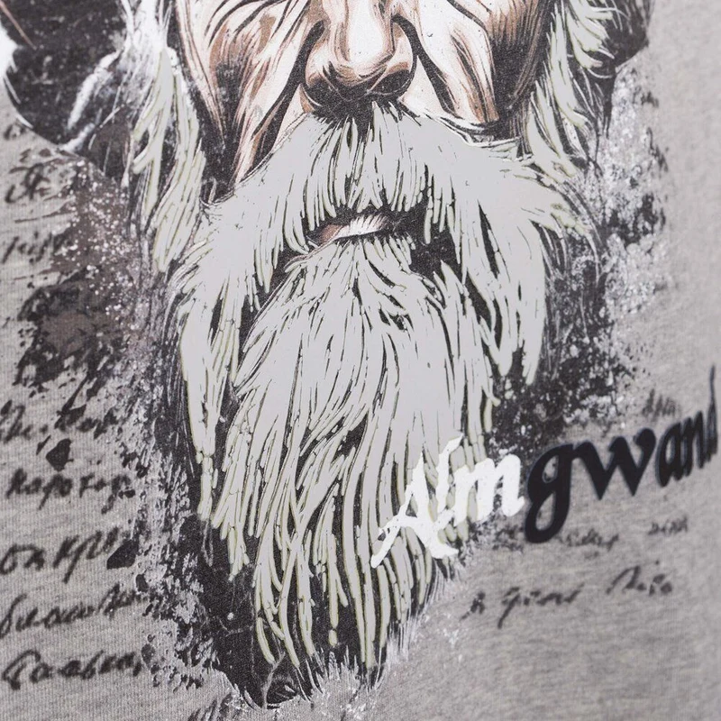 Almgwand 1928 Herren Shirt Haunsbergalm grau-meliert lisbona