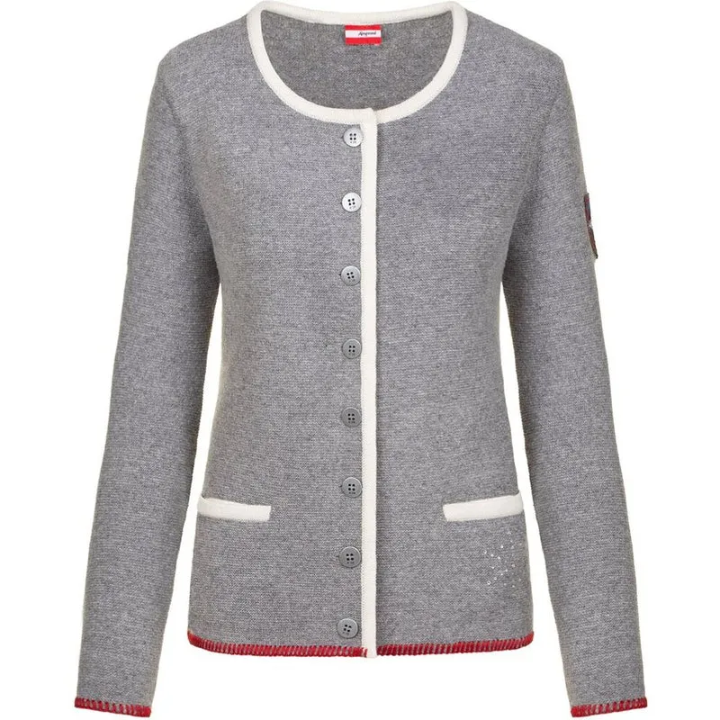 Almgwand 1928 Damen Jacke Biechlalm grau-offwhite