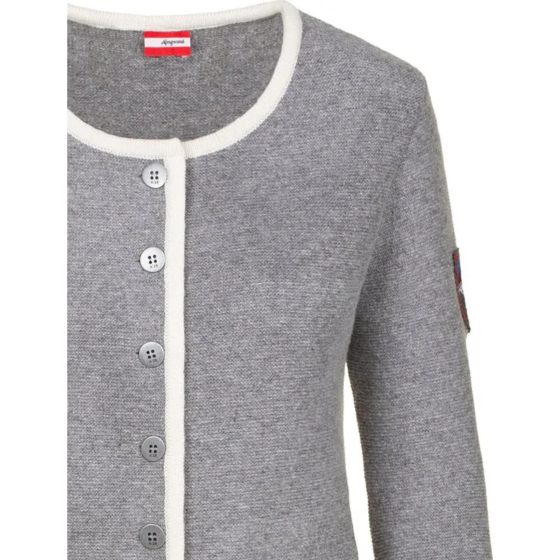 Almgwand 1928 Damen Jacke Biechlalm grau-offwhite
