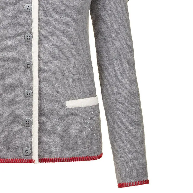 Almgwand 1928 Damen Jacke Biechlalm grau-offwhite