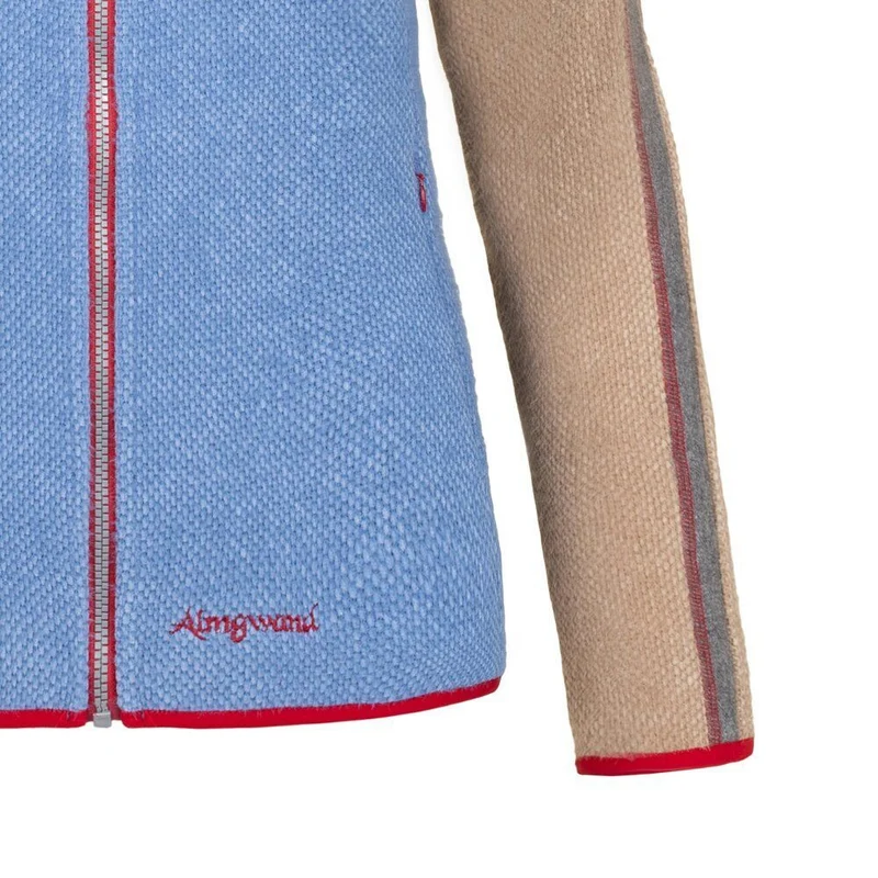 Almgwand 1928 Damen Jacke Sennkogel hellblau-stein