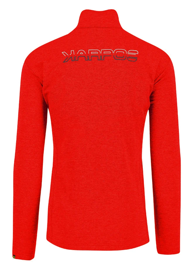 Karpos Pizzocco Half Zip Herren Fleeceshirt fiery red