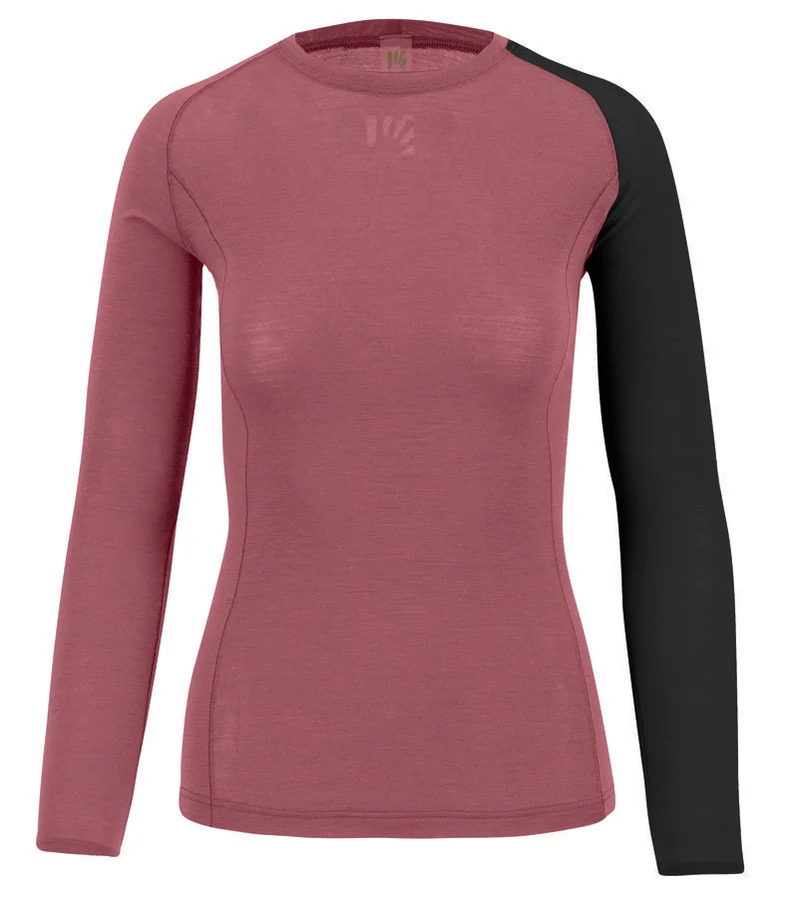Karpos Dinamico Merino 130 Damen Jersey Longsleeve deco rose/black