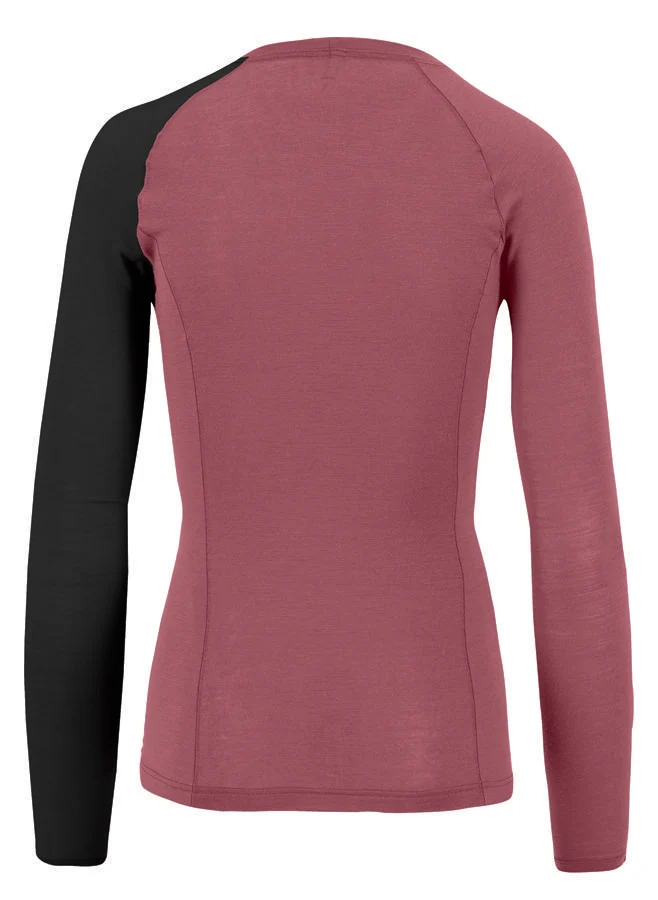 Karpos Dinamico Merino 130 Damen Jersey Longsleeve deco rose/black