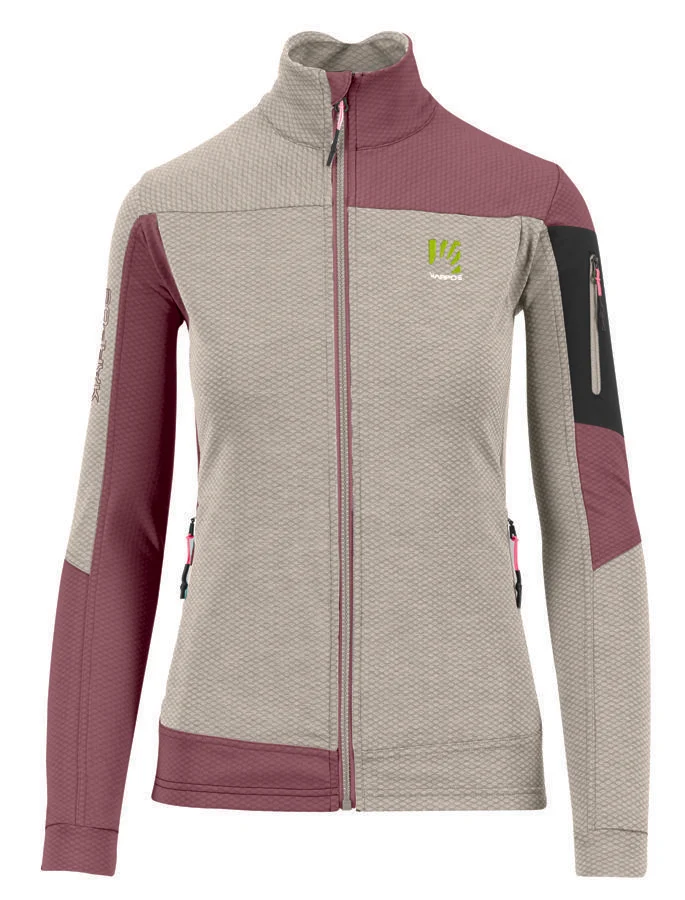 Karpos Cherz Damen Fleecejacke oat/deco rose
