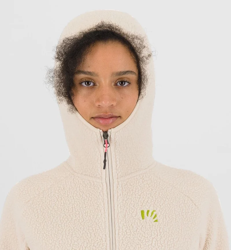 Karpos Moiazza Retro Hoodie Damen Fleecejacke oat