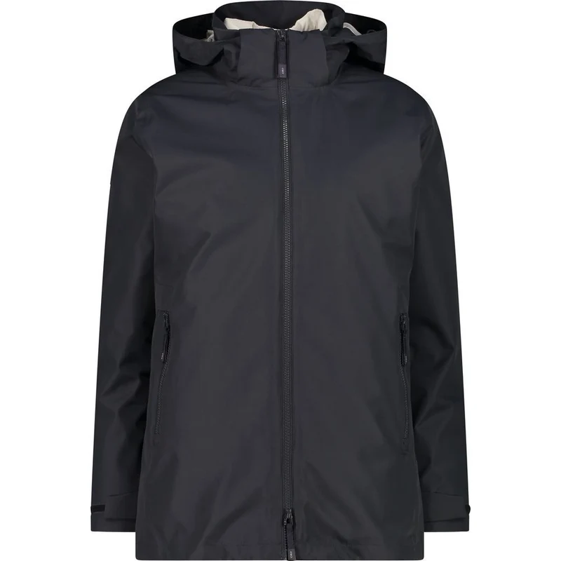 CMP Damen Long Jacket Zip Hood Detachable Inn.jacket antracite Hardshelljacke