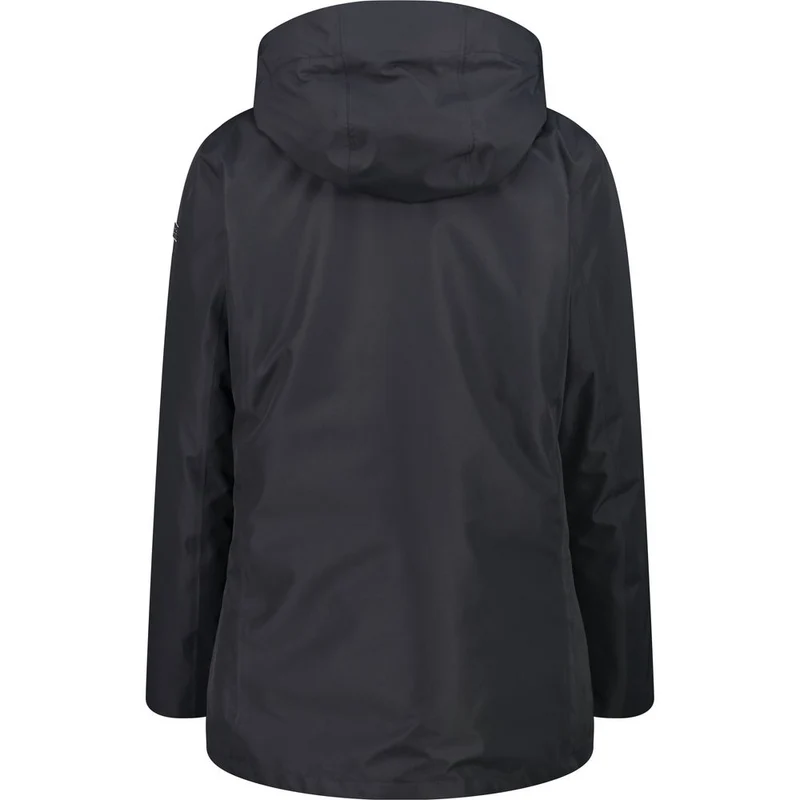 CMP Damen Long Jacket Zip Hood Detachable Inn.jacket antracite Hardshelljacke