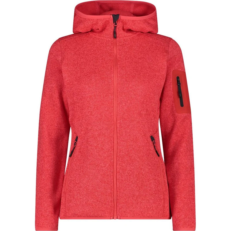 CMP Damen Jacket Fix Hood corallo-antracite