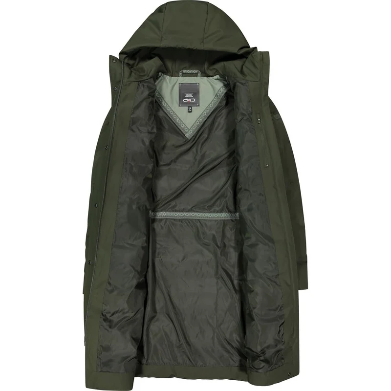CMP Damen Coat Fix Hood forest Hardshelljacke
