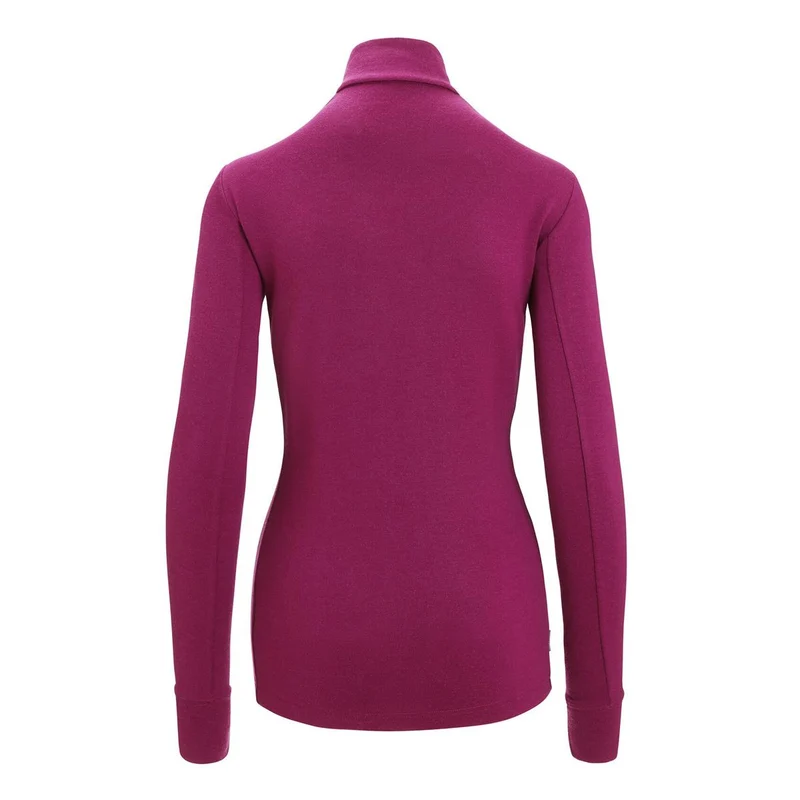 Icebreaker W Quantum III LS Zip go berry Damen Fleecejacke