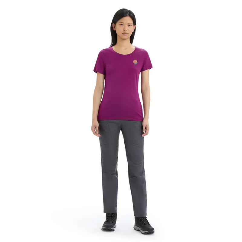 Icebreaker W Tech Lite II SS Tee Springtime Flowers Damen T-Shirt
