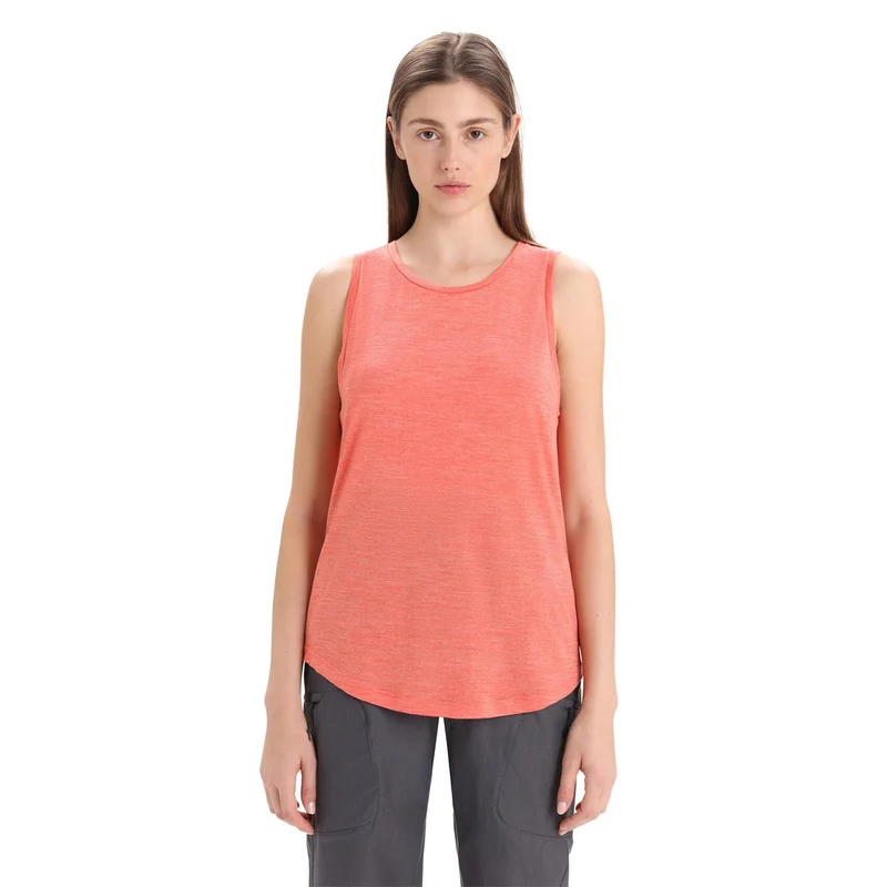 Icebreaker W Sphere II Tank vibrant earth heather Damen Top