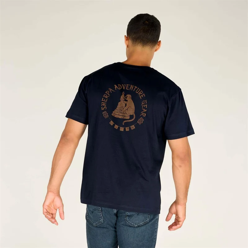 Sherpa Monkey Tee rathee blue monkey