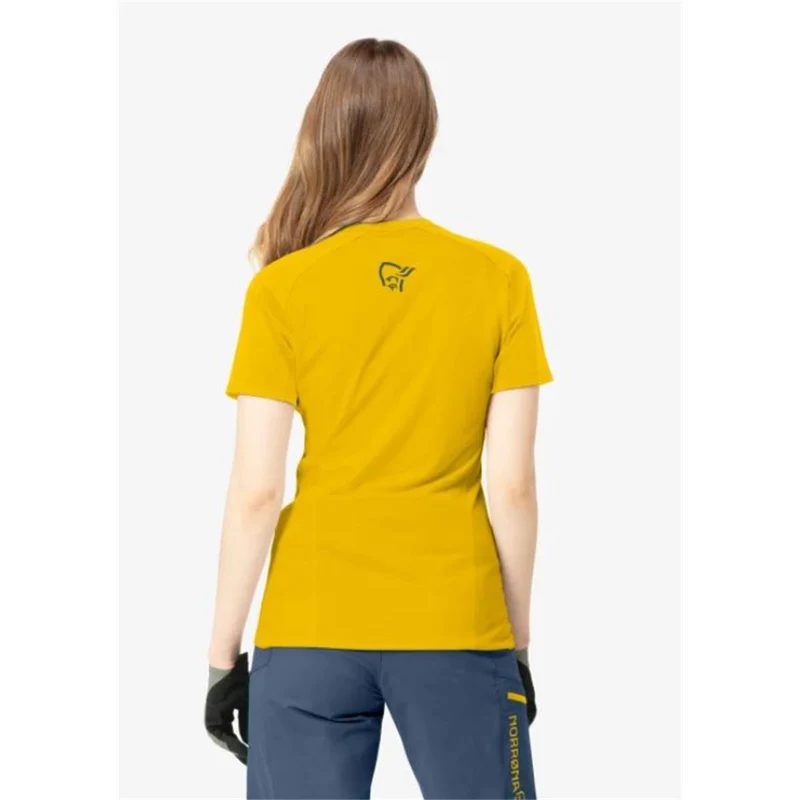 Norrona Fjora wool sulphur Damen T-Shirt