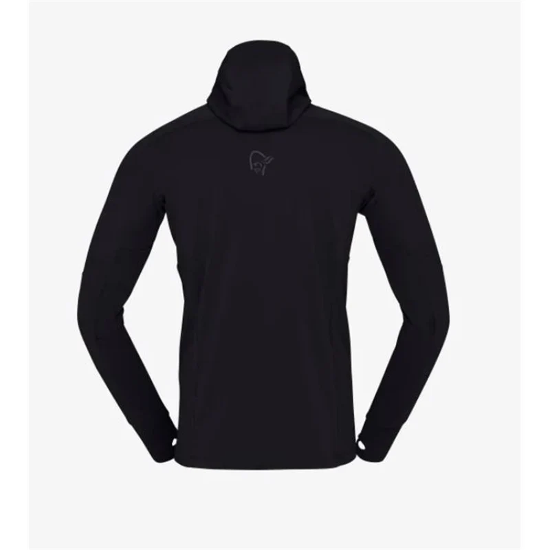 Norrona Falketind Power Grid Hood caviar black Herren Powerstretchjacke