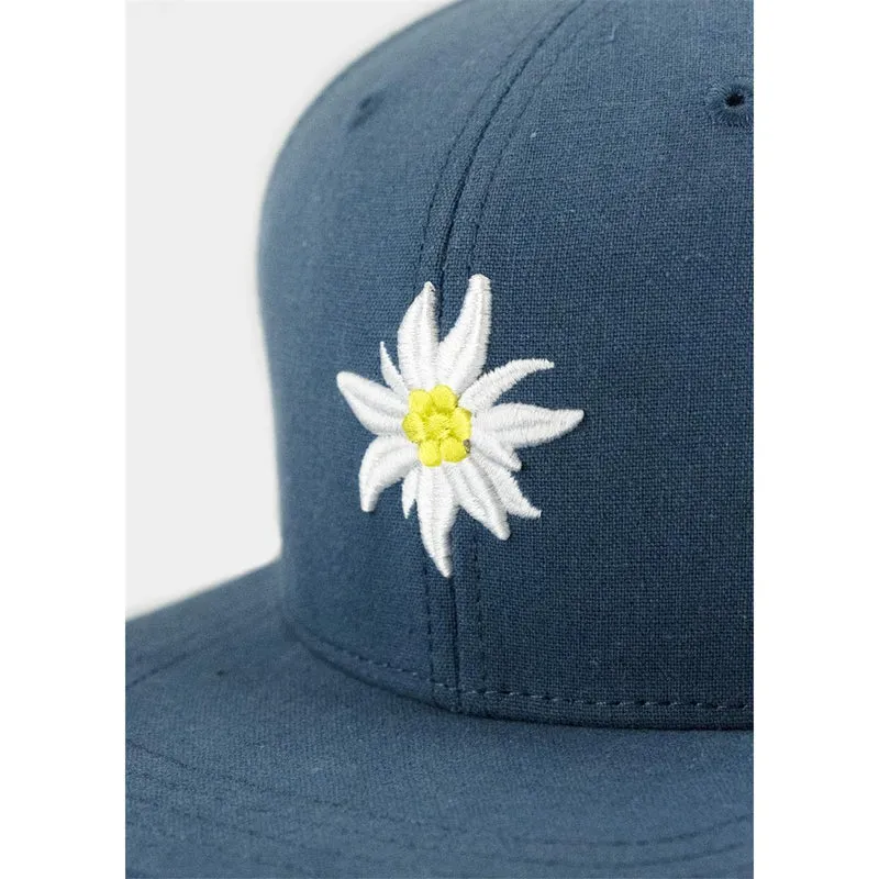 Bavarian Caps "Edelweiß Leinen" wachholderblau