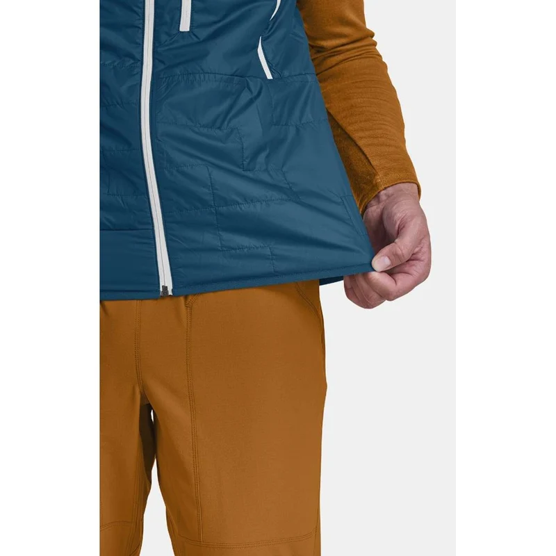 Ortovox Swisswool Piz Boè Vest petrol blue Herren Weste