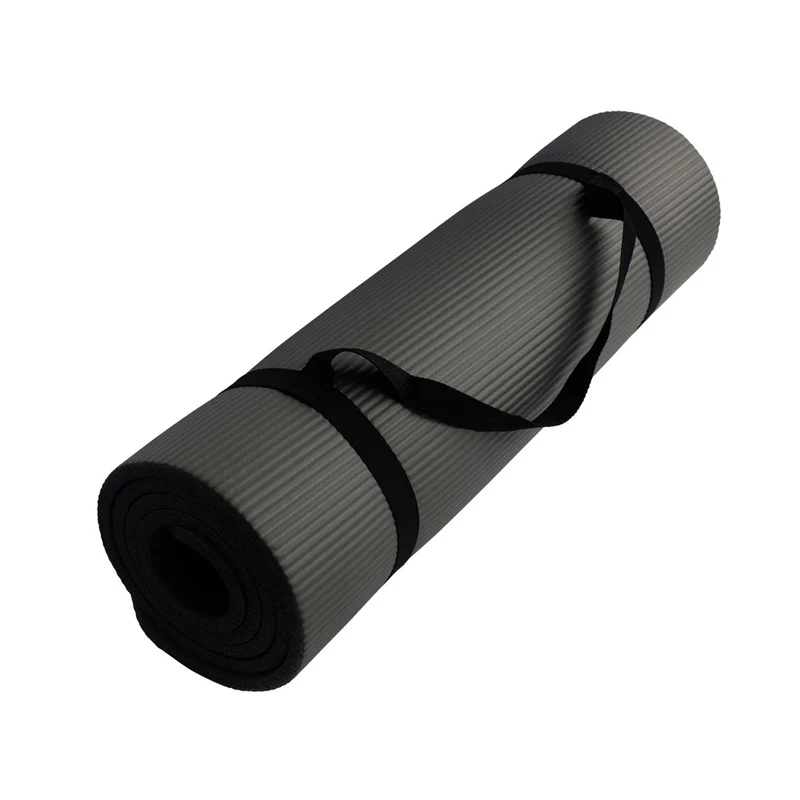 Schildkröt Fitnessmatte 10 mm, Grau, mit Tragegurt