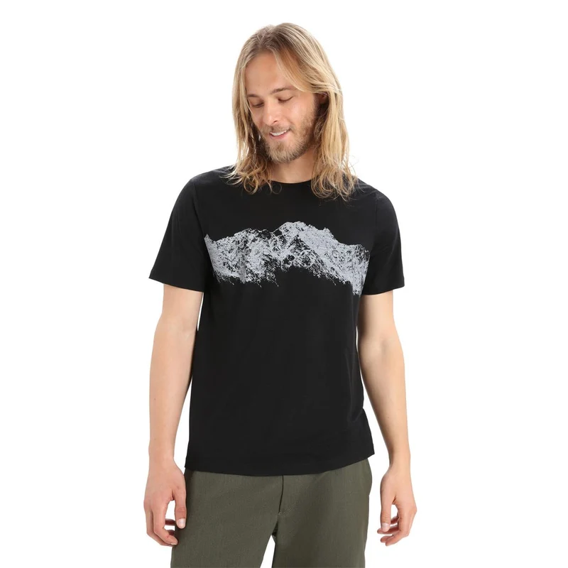 Icebreaker Tech Lite II SS Remarkable Range black Herren Merino T-Shirt