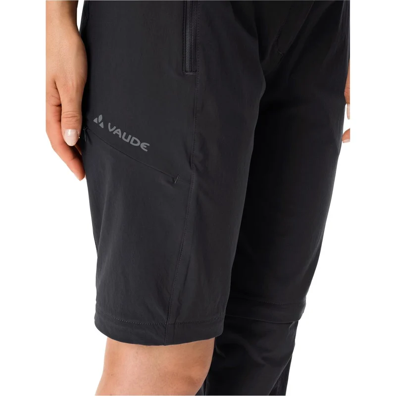 Vaude Farley Stretch ZO T-Zip II long black Damen Trekkinghose