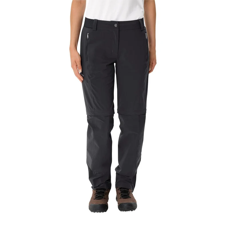 Vaude Farley Stretch ZO T-Zip II short black Damen Trekkinghose