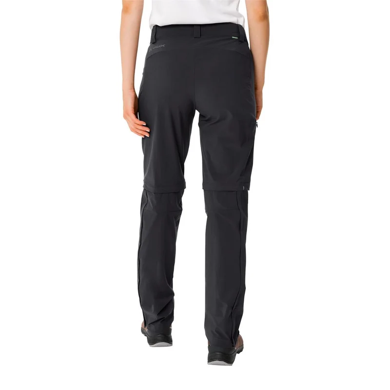 Vaude Farley Stretch ZO T-Zip II short black Damen Trekkinghose