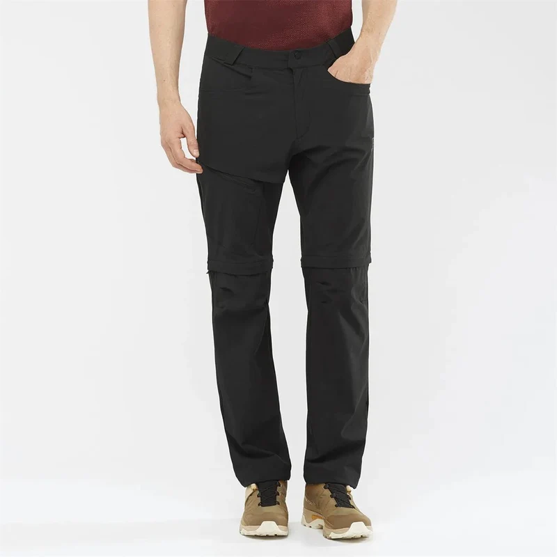 Salomon Wayfarer Zip Off Pants Black