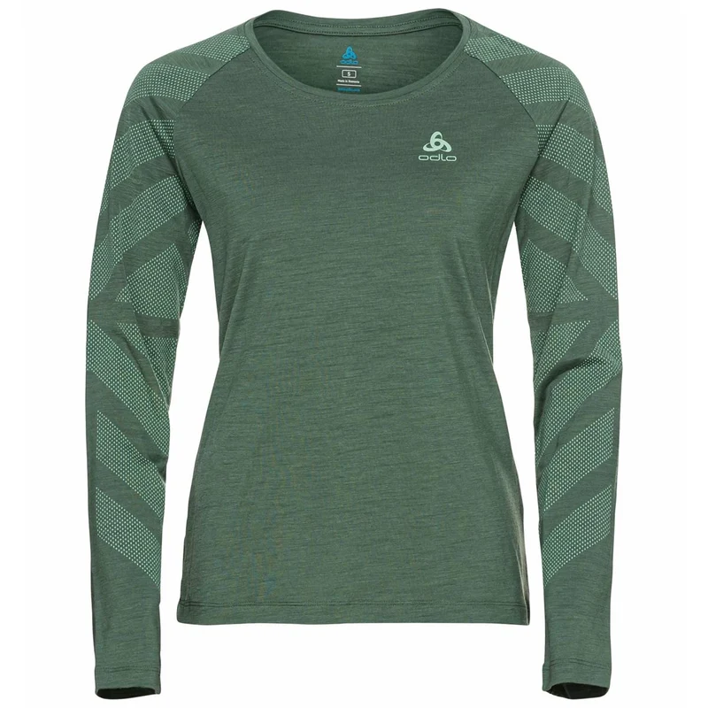 Odlo Concord Kinship Langarmshirt mit Print myrtle melange