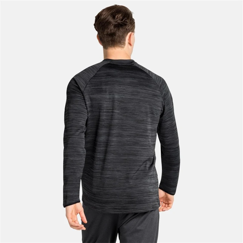 Odlo Run Easy Warm Midlayer black melange Herren Longsleeve