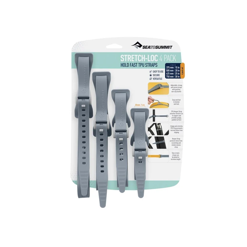 Sea to Summit Stretch-Loc Set All Sizes 20mm 4Pack