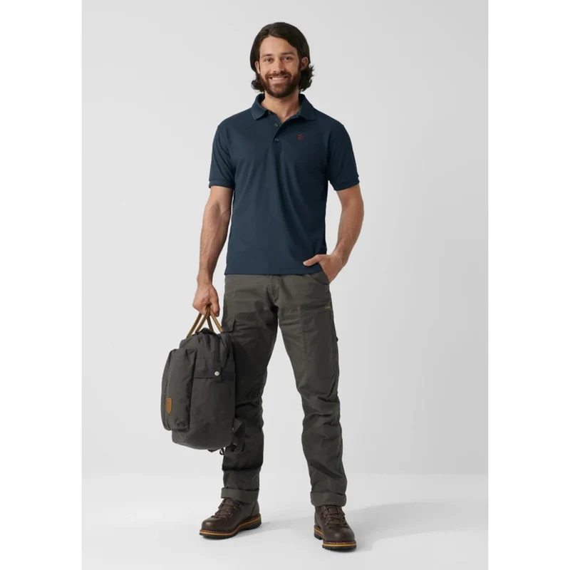 Fjäll Räven Crowley Pique Shirt M blueblack