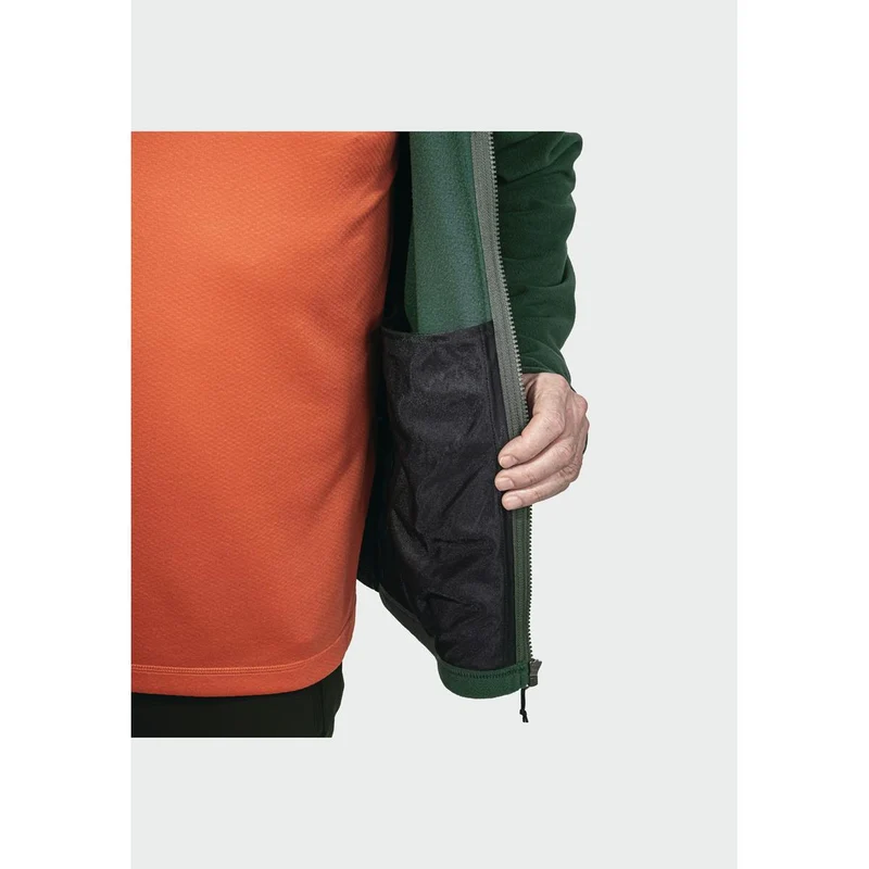 Schöffel Herren atmungsaktive & warme Fleece Jacke Qutang Dark Jade