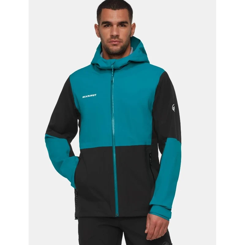 MAMMUT Linard Guide HS Hooded Jacket Men black deep teal Herren