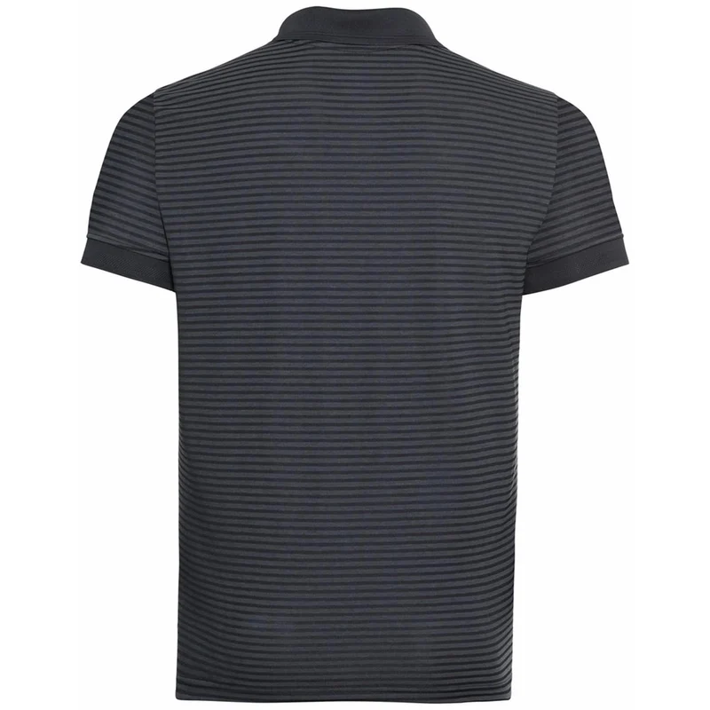 Odlo T-Shirt Nikko Dry Polo black / odlo steel grey / stripes