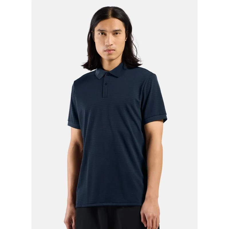Odlo M Ascent Natural Polo S/S dark sapphire Herren T-Shirt