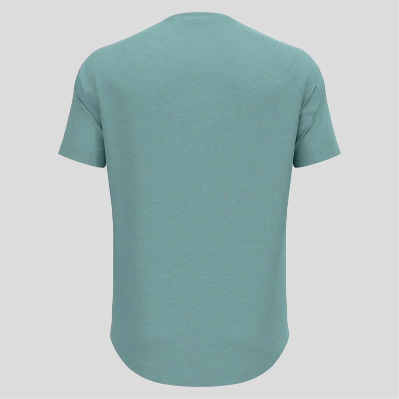 Odlo Ascent Performance Wool 130 T-Shirt mit Run-Bike-Hike-Motiv Herren arctic melange