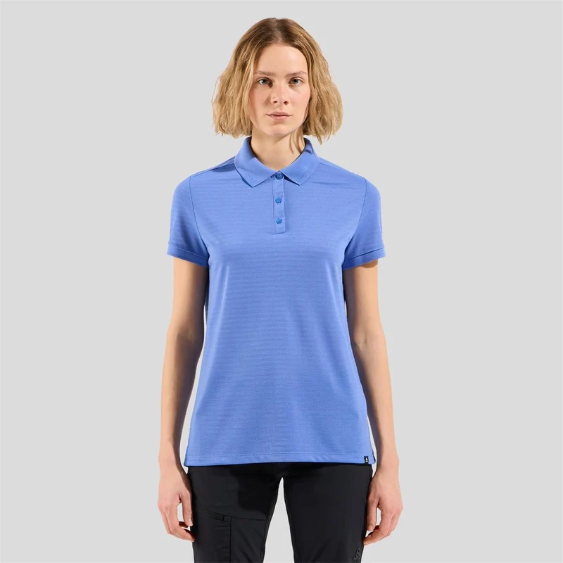 Odlo Ascent Poloshirt mit Naturfasern persian jewel