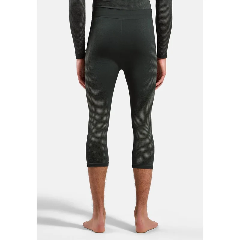 Odlo Herren Performance Warm Base Layer Tights 3/4 Urban Chic