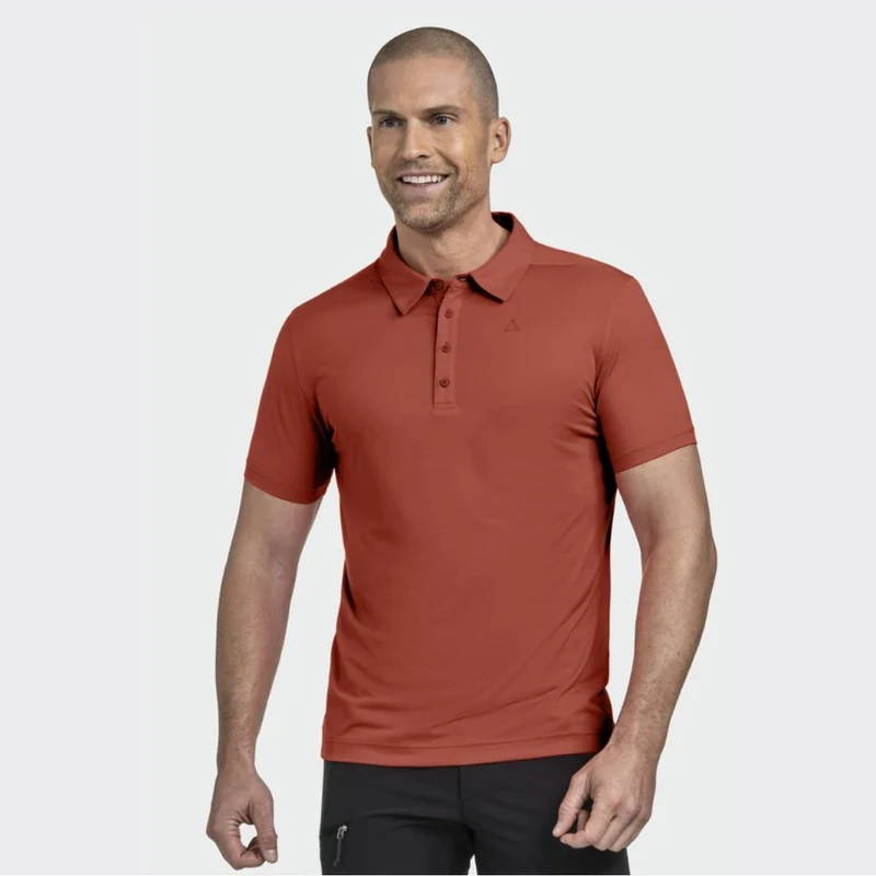 Schöffel CIRC Polo Shirt Tauron M dark crabapple Herren T-Shirt