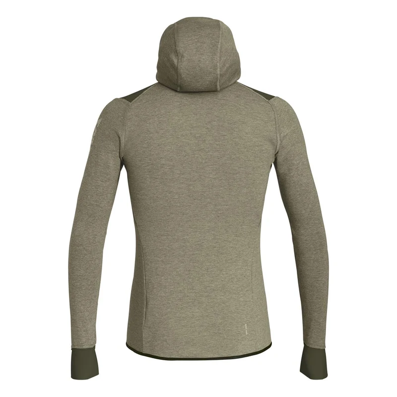 Salewa Puez 2 Dry M L/S Hood FZ Tee dark olive