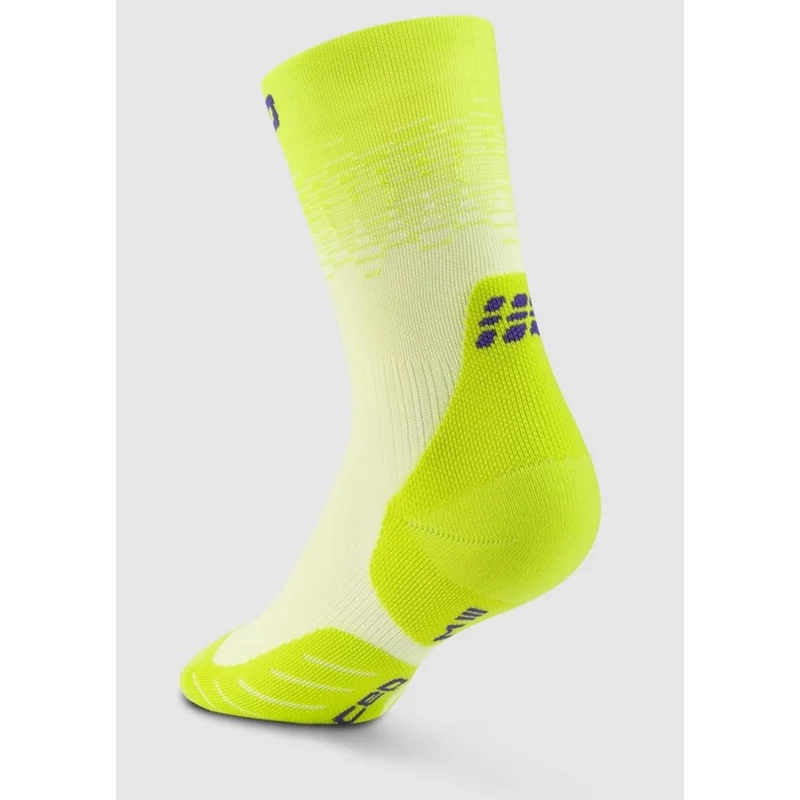 CEP Core Run Edt. Fade Compression Socks Mid Cut women lime / blue